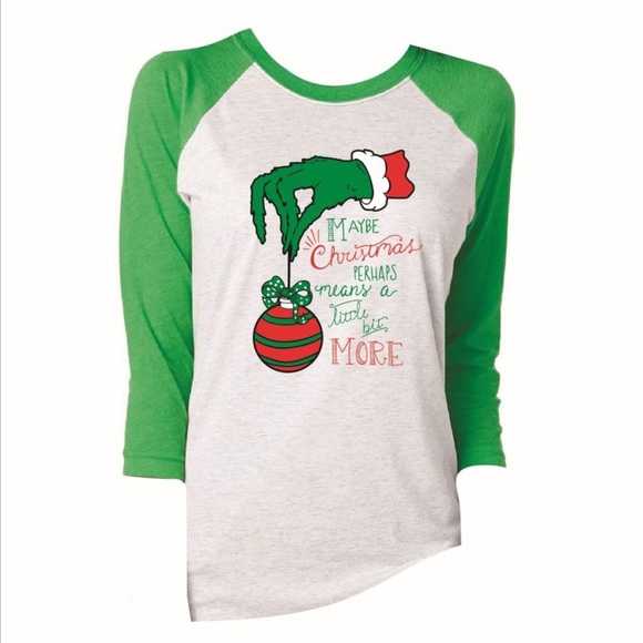 🆕🎄👚AUCTION PRICE👩🏻⚖️ MAYBE CHRISTMAS PERHAPS MEANS... ENVY/HEATHER - Picture 1 of 3